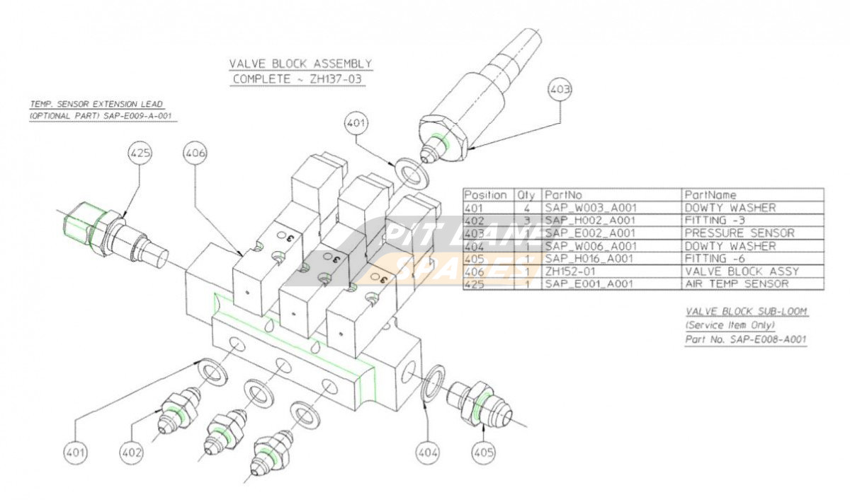 VALVE BLOCK & ACCUMULATOR